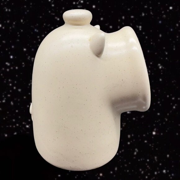 Ceramic Pig House Kitchen Scrubby Sponge Holder Light Brown Container 5”T 2.5”W - Picture 2 of 10